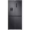 Samsung RF48A401EB4 Series 8 American Fridge Freezer, Gentle Black Matt, E Rated,  Non-Plumbed
