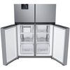 Samsung RF48A401EM9 Series 8 American Fridge Freezer, Gentle Silver Matt, E Rated,  Non-Plumbed