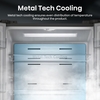 Hisense RF632N4AIE1 American Fridge Freezer, Stainless Steel, E Rated,  Non-Plumbed