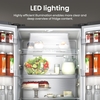 Hisense RF632N4AIE1 American Fridge Freezer, Stainless Steel, E Rated,  Non-Plumbed