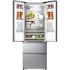 Hisense RF632N4AIE1 American Fridge Freezer, Stainless Steel, E Rated,  Non-Plumbed
