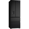 Hisense RF632N4WFE American Fridge Freezer, Black, E Rated,  Non-Plumbed