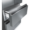 Hisense RF632N4WIE American Fridge Freezer, Stainless Steel, E Rated,  Non-Plumbed