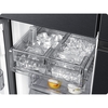 Samsung RF65DG9H0EB1 Family Hub AI Vision Inside American Fridge Freezer, Black Deep Ocean Inox Finish, E Rated,  Plumbed