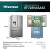 Hisense RF728N4SASE Hi7 American Fridge Freezer, Stainless Steel, E Rated,  Non-Plumbed