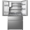Hisense RF728N4SASE American Fridge Freezer, Stainless Steel, E Rated,  Non-Plumbed