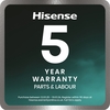 Hisense RF728N4SASE American Fridge Freezer, Stainless Steel, E Rated,  Non-Plumbed