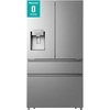 Hisense RF728N4SASE American Fridge Freezer, Stainless Steel, E Rated,  Non-Plumbed