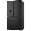 Hisense RF749N4SWFE American Fridge Freezer, Black, E Rated,  Non-Plumbed