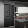 Hisense RF749N4SWFE American Fridge Freezer, Black, E Rated,  Non-Plumbed