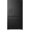 Hisense RF749N4SWFE American Fridge Freezer, Black, E Rated,  Non-Plumbed