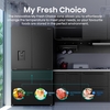 Hisense RF749N4SWFE American Fridge Freezer, Black, E Rated,  Non-Plumbed