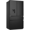 Hisense RF749N4SWFE American Fridge Freezer, Black, E Rated,  Non-Plumbed