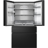 Hisense RF749N4SWFE American Fridge Freezer, Black, E Rated,  Non-Plumbed