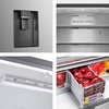 Hisense RF749N4SWSE American Fridge Freezer, Stainless Steel, E Rated,  Non-Plumbed