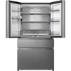 Hisense RF749N4SWSE American Fridge Freezer, Stainless Steel, E Rated,  Non-Plumbed