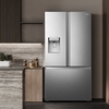 Hisense RF793N4SASE American Fridge Freezer, Stainless Steel, E Rated,  Plumbed