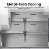Hisense RF793N4SASE American Fridge Freezer, Stainless Steel, E Rated,  Plumbed