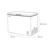 Sensis RFCHT01F300EW Static Chest Freezer, White, E Rated