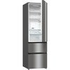 Hisense RM469N4ACDUK Total No Frost Fridge Freezer, 60/40, Stainless Steel, D Rated