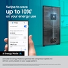 Samsung RM70F67RDREU Series 8 Smart American Fridge Freezer, Stainless Steel, D Rated,  Non-Plumbed