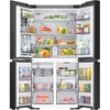 Samsung RM90F67CECEU American Fridge Freezer, Clean Deep Charcoal, Black, E Rated,  Plumbed