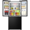 Hisense RQ5P470SAFD American Fridge Freezer, Black, D Rated,  Non-Plumbed