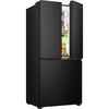 Hisense RQ5P470SAFD American Fridge Freezer, Black, D Rated,  Non-Plumbed