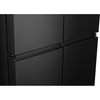 Hisense RQ5P470SAFD American Fridge Freezer, Black, D Rated,  Non-Plumbed
