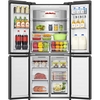 Hisense RQ5P470SAFD American Fridge Freezer, Black, D Rated,  Non-Plumbed