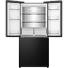 Hisense RQ5P470SAFD American Fridge Freezer, Black, D Rated,  Non-Plumbed