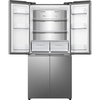 Hisense RQ5P470SAID American Fridge Freezer,  Non-Plumbed, Stainless Steel, D Rated
