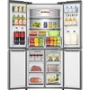 Hisense RQ5P470SAID American Fridge Freezer,  Non-Plumbed, Stainless Steel, D Rated