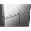 Hisense RQ5P470SMIE American Fridge Freezer, Silver, E Rated,  Non-Plumbed