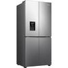 Hisense RQ5P470SMIE American Fridge Freezer, Silver, E Rated,  Non-Plumbed