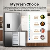 Hisense RQ5P470SMIE American Fridge Freezer, Silver, E Rated,  Non-Plumbed
