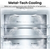 Hisense RQ5P470SYFD American Fridge Freezer, Black, D Rated,  Non-Plumbed