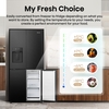 Hisense RQ5P470SYFD American Fridge Freezer, Black, D Rated,  Non-Plumbed