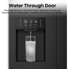 Hisense RQ5P470SYFD American Fridge Freezer, Black, D Rated,  Non-Plumbed