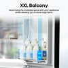 Hisense RQ5P470SYFD American Fridge Freezer, Black, D Rated,  Non-Plumbed