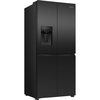 Hisense RQ5P470SYFD American Fridge Freezer, Black, D Rated,  Non-Plumbed