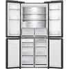 Hisense RQ5P470SYFD American Fridge Freezer, Black, D Rated,  Non-Plumbed