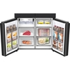 Hisense RQ5P640SYKD American Fridge Freezer, Black, D Rated,  Non-Plumbed