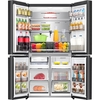 Hisense RQ5P640SYKD American Fridge Freezer, Black, D Rated,  Non-Plumbed