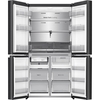 Hisense RQ5P640SYKD American Fridge Freezer, Black, D Rated,  Non-Plumbed