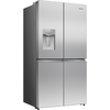 Hisense RQ5P640SYSD American Fridge Freezer, Stainless Steel, D Rated,  Non-Plumbed