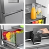 Hisense RQ5P640SYSD American Fridge Freezer, Stainless Steel, D Rated,  Non-Plumbed