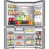 Hisense RQ5P640SYSD American Fridge Freezer, Stainless Steel, D Rated,  Non-Plumbed