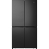 Hisense RQ758N4SAFE American Fridge Freezer, Black, E Rated,  Non-Plumbed
