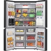 Hisense RQ758N4SAFE American Fridge Freezer, Black, E Rated,  Non-Plumbed